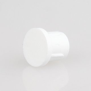 5 x Abschluss-Stopfen weiss Rohr 13 mm außen