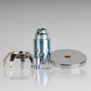 E14 Glashaltefeder Federring Federkorb Metall verzinkt 55x20mm ohne Flansch für Metallfassung