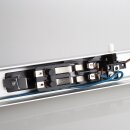 2-Sockel Linestra Linien S14s Lampenfassung 1 Meter Aluminium Silber für 220-240V AC Leuchtmittel