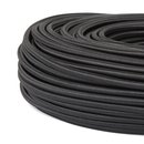 Textilkabel-Stoffkabel schwarz 3-adrig 3x0,75 mit...