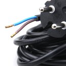 7,5m Staubsauger-Anschlussleitung 2x0,75 mm² H03 VV-F, 2 x 0,75mm²  schwarz