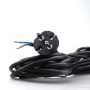 7,5m Staubsauger-Anschlussleitung 2x0,75 mm² H03 VV-F, 2 x 0,75mm²  schwarz