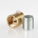 Zugentlastung Messing roh 18x16mm mit M13x1 Außengewinde für Kabel