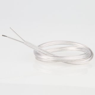 PVC Lampenkabel Rundkabel transparent 2-adrig, 2x0,75mm²...