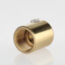 Zugentlastung Messing poliert 18x16mm mit M13x1...