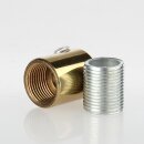 Zugentlastung Messing poliert 18x16mm mit M13x1 Außengewinde für Kabel