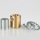 Zugentlastung-Set Metall Messing roh mit M13x1 Außengewinde für Kabel