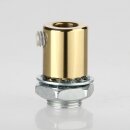 Zugentlastung-Set Metall Messing poliert mit M13x1...