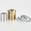 Zugentlastung-Set Metall Messing poliert mit M13x1...