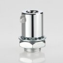 Zugentlastung-Set Metall Messing verchromt mit M13x1...