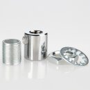 Zugentlastung-Set Metall Messing verchromt mit M13x1...