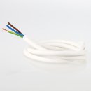 PVC-Lampenkabel Elektro-Kabel Stromkabel Rundkabel weiss 3-adrig, 3x0,75mm² H03 VV-F