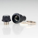 Einbau-Sicherungshalter für Feinsicherung 5x20mm 10A/250V mit Schraubverschlusskappe 36.5x16mm