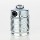 E27 Lampenfassung Metall verzinkt mit Gewindemantel und...