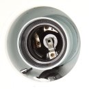 E27 Lampenfassung Metall vermessingt mit Gewindemantel und seitlichem Kabel-Eingang 250V/4A