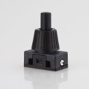 Lampen Einbauschalter Einbau-Druckschalter schwarz 250V/2A 12 mm Achse 1-polig