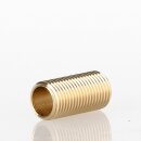 M10x1 Gewinderohr 20mm lang Messing für G4 Steckfassung mit 7.6mm Innendurchmesser