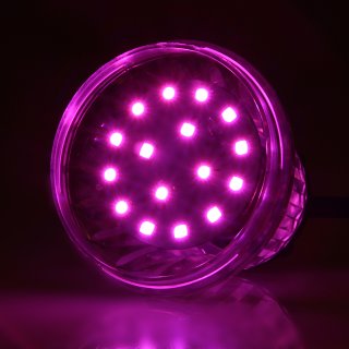 E14 LED Kappenlampe pink 16+4 SMD 1,2W/230V