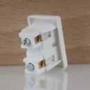 Einbau-Wippschalter weiß 1-polig EIN/AUS 20x14,2mm 250V/2A mit Schraubkontakte