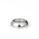 M10x1 Halbrundmutter 15x4mm Messing verchromt