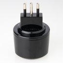 Reisestecker-Adapter Schutzkontakt Deutschland auf Italien 10A/250V