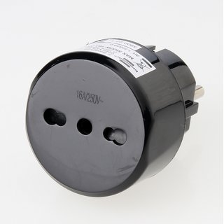 Reisestecker-Adapter Italien auf Deutschland 15A/250V