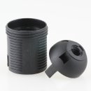 E27 Lampenfassung Thermoplast/Kunststoff schwarz mit Gewindemantel 2-teilig M10x1 IG