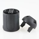 E27 Lampenfassung Thermoplast/Kunststoff schwarz mit Gewindemantel 2-teilig M10x1 IG