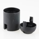 E27 Lampenfassung Thermoplast/Kunststoff schwarz mit Glattmantel 2-teilig M10x1 IG