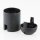 E27 Lampenfassung Thermoplast/Kunststoff schwarz mit Glattmantel 2-teilig M10x1 IG