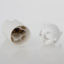 E14 Lampenfassung Thermoplast/Kunststoff weiß Glattmantel 2-teilig M10x1 IG