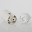 E14 Lampenfassung Thermoplast/Kunststoff weiß Glattmantel 2-teilig M10x1 IG