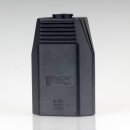 Eurokupplung Europa-Flachkupplung schwarz 250V/6-10A mit Schraubkontakte und Zugentlastung