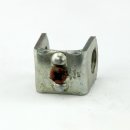 M10x1 Auslass-Muffe Gewinde-Adapter 22x18x21mm Metall verzinkt mit Erdungsschraube