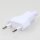 Bachmann Eurostecker Europa-Flachstecker weiss 250V/2A mit Schraubkontakte und Zugentlastung