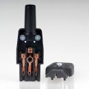 Kaiser Kaltgerätekupplung C13 Gerätekupplung gerade schwarz 250V/10A