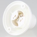 E27 Lampenfassung für Wand und Deckenmontage weiß Sockel gerade 75W/250V
