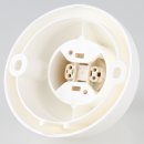 E27 Lampenfassung für Wand und Deckenmontage weiß Sockel schräge 75W/250V