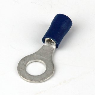 100 x Ringkabelschuh blau isoliert 1,5-2,5 mm² M6.4