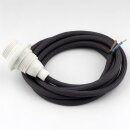 Textilkabel Graphit-Grau E14 Lampenfassung mit...