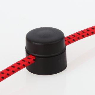 Lampen Distanz-Aufhänger Affenschaukel Kabelhalter 30x25mm Kunststoff schwarz
