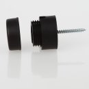 Lampen Distanz-Aufhänger Affenschaukel Kabelhalter 30x25mm Kunststoff schwarz