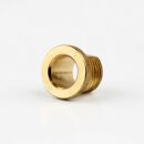 M10x1 Trompetennippel Messing 8mm lang 12x10mm mit...