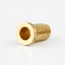 M10x1 Trompetennippel Messing 15mm lang 12x17mm mit...