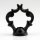 Zier-Ringnippel Metall schwarz 44x48mm M10x1 Durchgangsgewinde