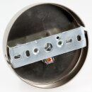 3-Loch Lampen-Baldachin Metall 100x25mm Edelstahloptik...