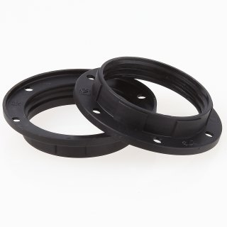 E27 Schraubring 57x12mm schwarz für Kunststoff Lampenfassung