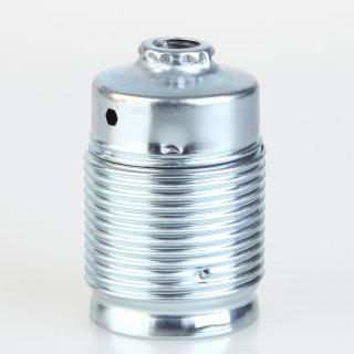 E27 Lampenfassung Metall verzinkt mit Gewindemantel Innenkern mit Erdungspol 250V/4A