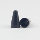 Kunststoff Knopf schwarz 11x20mm Kegelform f&uuml;r...