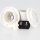 E27 Lampenfassung Thermoplast/Kunststoff weiß mit Dach und Zugentlastung Schraubring 250V/4A